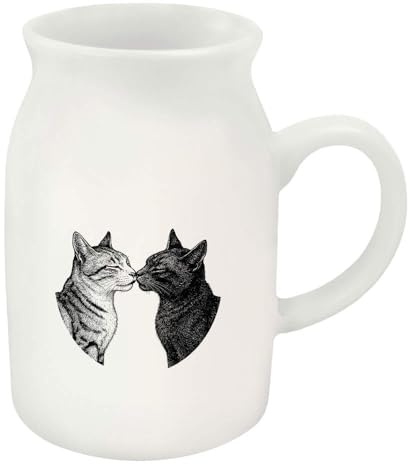 Azeeda 300ml 'Cat Couple' Ceramic Milk Jug (MJ00020709)