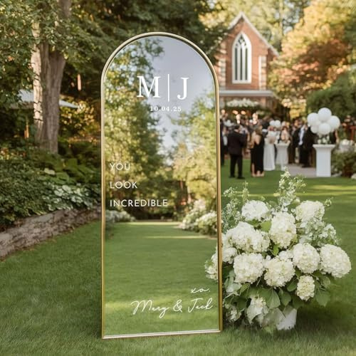 Willkommen Bei Unseren Personalisierten Aufklebern Für Die Hochzeit, Individuellen Aufklebern Für Die Hochzeitsfeier, DIY-Partyaufklebern Für Die Spiegeldekoration Und Geschenken Für Brautpaare
