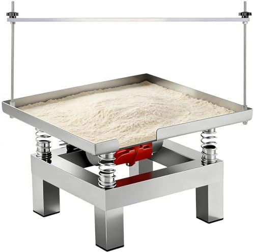 vnmudzeo Mesa Vibratoria AutomáTica De Concreto, 3000-3600 Vibraciones/Min, Plataforma Vibratoria para Bloques De Concreto De 50 W, para Laboratorio, AlmacéN, Taller Upgrade