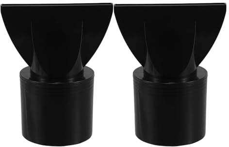 Hohopeti Ugello per Asciugacapelli in Plastica 2 Pezzi, Concentratore Soffiante per Styling Chioma Ricci e Lisci, Compatibile la Maggior Parte degli Asciugacapelli, Accessorio