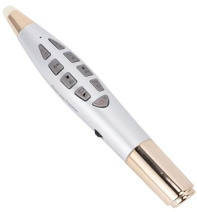 Sxhlseller Clicker de Presentación Inalámbrico con Receptor USB de 2,4 GHz, Clicker de PowerPoint con Puntero, Control Remoto Slide Advancer, Alcance de 10 M, Presentador Recargable para