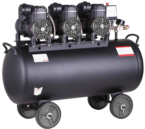 Compresor de aire profesional con certificado CE SILENCIOSO, 150 litros 3.9 cv 8 Bares