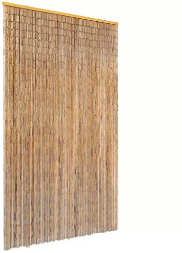 Canditree Bambusvorhang Türvorhang, Insektenschutz Türvorhang Bambus Fliegenvorhang Fadenvorhang (120 x 220 cm)