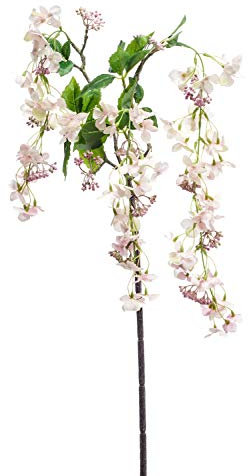 artplants.de Fake climbing hydrangea MAIGMO, pink, 120cm - Silk flower spray/Artificial flower branch