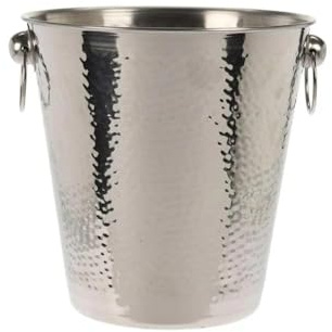 Koopmann International B.V. Seau à champagne en acier inoxydable martelé 20 cm