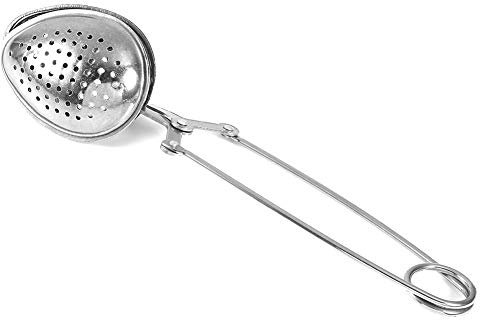 Restokki Stainless Steel Tea Strainer, Water Drop Pincher Shape Tea Strainer with Handle, for Loose Leaf Tea Fine Mesh Tea Balls Filter Infusers