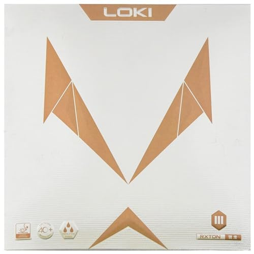 Loki RXTON 3 Tischtennis-Gummi, klebrige große Poren Kuchen Schwamm, RXTON-3 Ping Pong Schwamm Gummi, mittlere Härte, maximale Dicke
