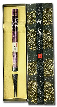 Premium Japanese Chopsticks Reusable [ Made in Japan ] Traditional Lacquer Art Wooden Chopsticks B (Galaxy PU(MK007))