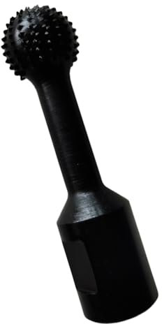 Fresa giratoria esférica, 25 mm, herramientas de pulido esféricas para tallar madera, cabezal de molienda de acero, roscas M10, 102 mm de largo