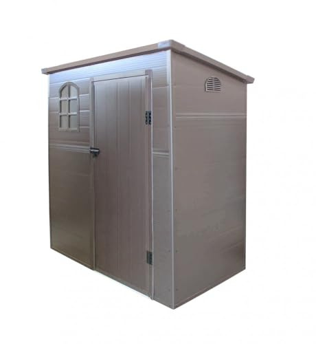 Casetta Box da Giardino Maison 191x111x194 h cm in Plastica Marrone