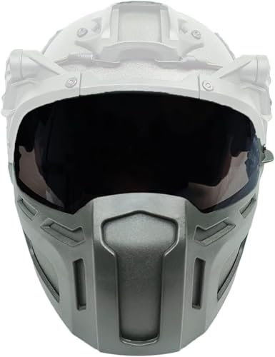 TS TAC-SKY For FAST Helmet Military Airsoft Paintball Mask Hunting Helmet Gear With Goggles Wargame Hunting Costume Accessories Tactical Half Face Mask