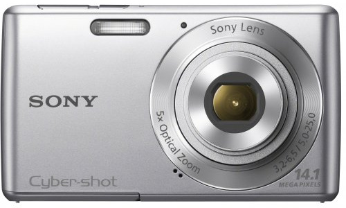 Sony Cybershot DSC-W620 Digital Camera 14.1 MP with 5x Optical Zoom and 2.7-Inch LCD Silver (Renewed)