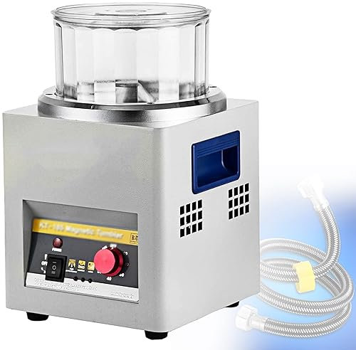 PASPRT Mini lucidatrice a velocità variabile Lucidatrice per Oro Buffer da banco per Gioielli Bicchiere Magnetico Strumento per lucidatrice di Gioielli