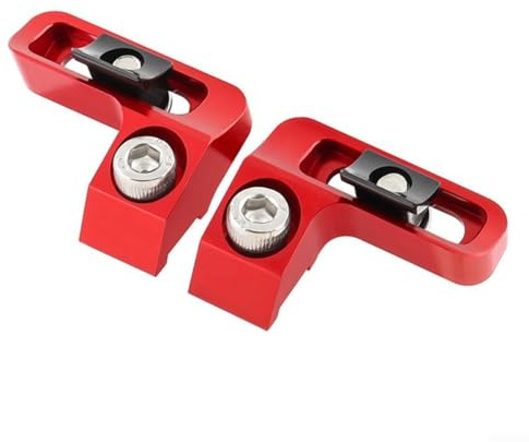 VOANZO Adaptador De Palanca De Cambios De Aluminio Ligero para Bicicletas (1 Par, Rojo)