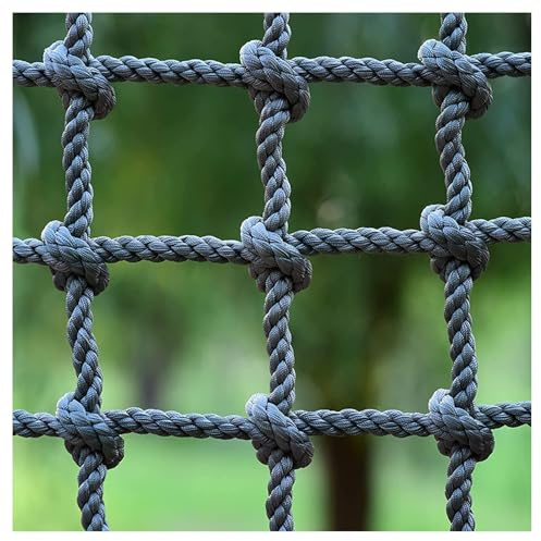Amacthysh Kletternetz Für Klettergerüst, Frachtnetz-Strickleiter Zum Klettern,Sicherheitsschutznetz Für Kinder, Verwendung Auf Dem Balkon, Im Baumhaus, Auf Dem Spielplatz, Im Hinterhof,3 * 4m