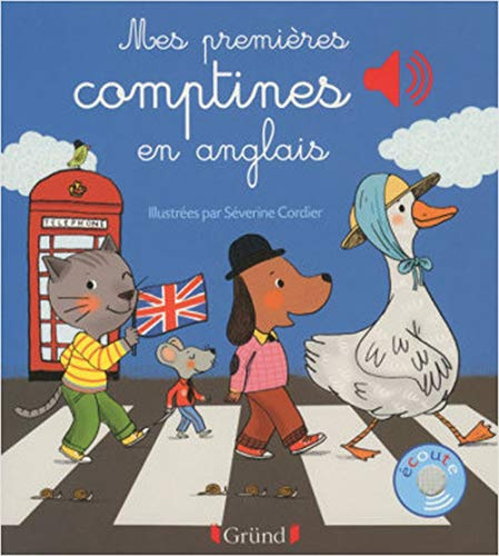 Mes premières comptines en anglais Livre sonore avec 6 puces Dès 1 an