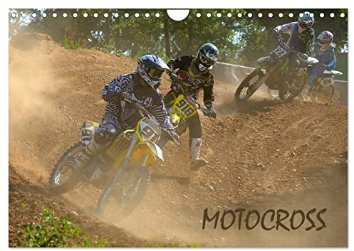 CALVENDO - Motocross (Wandkalender 2027 DIN A4 quer), Monatskalender: Motocross MX und style Motocross von tollkühnen Profis.