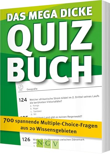 Das mega dicke Quizbuch (grün): 700 spannende Fragen aus 20 Wissensgebieten