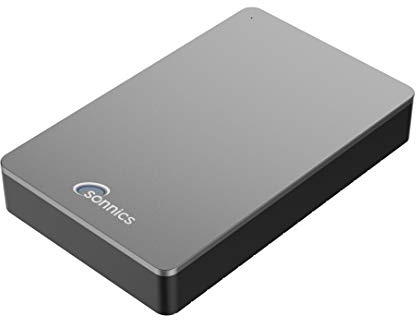 Sonnics 500GB USB 3.0 Externos Portátil Duros Discos por Ventanas PC, Mac, Smart TV, Xbox One & PS4, Gris