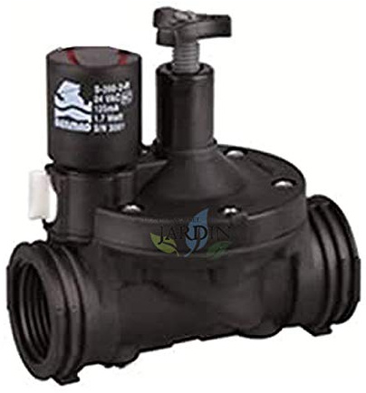 Elettrovalvola Suinga 1 1/2 9V Bermad con regolatore di portata della serie 200, per uso residenziale e agricolo. Funziona con programmatori d'irrigazione a batteria 9V.