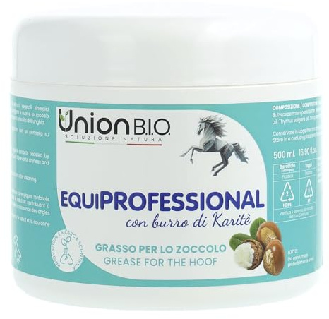 UNION B.I.O. SOLUZIONE NATURA Equiprofessional Grasso per Zoccoli con Burro di Karité 500g