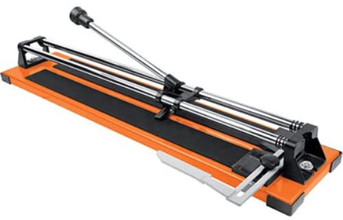 Wokin Robuster Fliesenschneider, Fliesenschneidmaschine 600mm, max. 12mm, Industrie, Orange und Schwarz