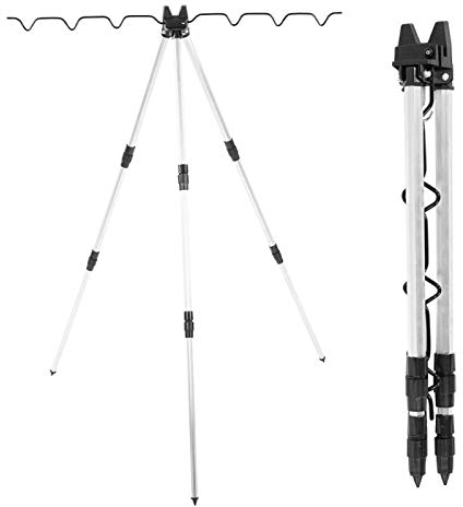 Longzhuo Multifunctional Fishing Rods Tripod Stand Rest for Sea Beach Shore Pier Tackle Telescopic Outdoor Sea Fishing Support Stand Universal Telescopic