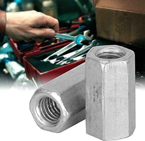 10 Pezzi di Dadi a Stelo parti di fissaggio dadi Lungo Dadi di Accoppiamento Esagonali M6 Dadi a Manicotto Esagonale con Raccordo Dritto Elementi di Fissaggio Filettati Distanziatori(M6x30)