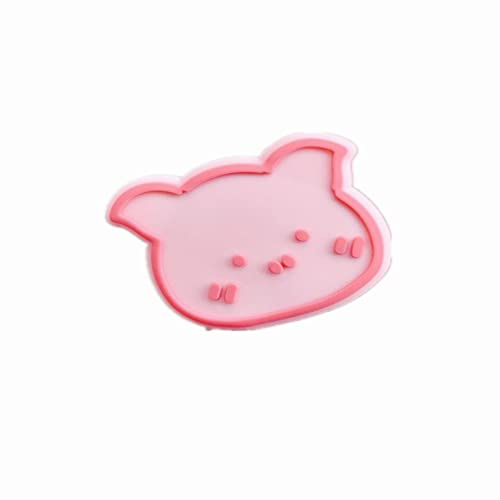 Rosa Schweinmuster-Handy-Airbaghalterung, einziehbare Klapphalterung aus kreativem Silikon-Cartoon