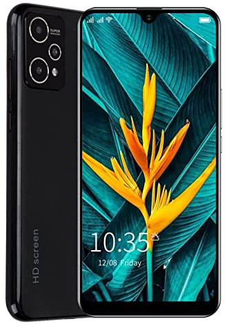 6.1 Inch Android 6 Smartphone, 3GB RAM 32GB ROM, 5MP Front 8MP Rear, Dual Card Dual Standby, 2800mAh Battery, Facial Recognition Ultra Thin Mobile Phone(Black)