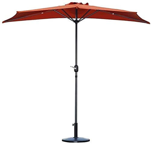 MaGiLL Sonnenschirm, Sonnenschirm, Gartenschirme, 2,7 m, Außenterrasse, Halbrunder Halbschirm mit Kurbel, Sonnenschutz, Halbrunder Kreis für kleine Terrasse, Balkon, Garten