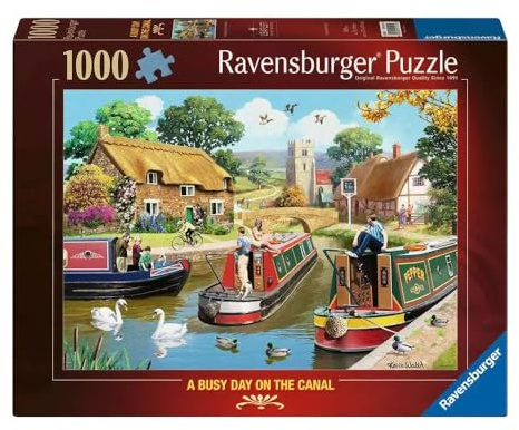 Ravensburger A Busy Day on the Canal 1000 Piece Jigsaw Puzzle for Adults and Kids Age 12 Years Up