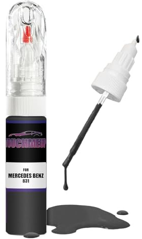 Lackstift-Set für Mercedes Benz Modelle Graphitgrau Metallic 831 Lackstift Pinsel Kratzer Chip Fix Kit