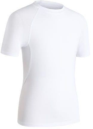HYCOPROT Maglia a Compressione per Ragazzi Maniche Corte Base Layer Camicie a Compressione da Bambino Allenamento a Strato Base Traspirante e Asciugatura Rapida