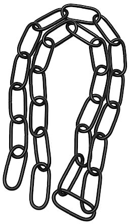 NUOBESTY 1m Cadena De Hierro Para Lámparas Colgantes Resistente y Práctica Grosor Cadena De Eslabones Multifunción Para Techo Color Negro Soporta Hasta Accesorio Para Lámparas y Decoración