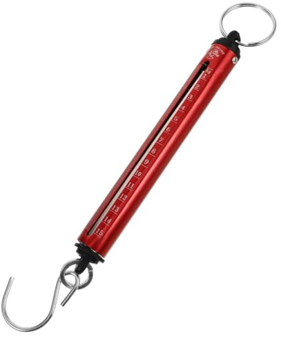 Cabilock Mechanische Handliche Federwaage aus Edelstahl mit 15kg Kapazität Tragbare Hängende Waage zum Wiegen von Gepäck Kompakt und Präzise im Einsatz