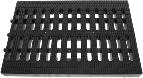 Gatuida Grid Drain Covers Outdoor, Rectangular Drain Grate, Plastic Garden Drainage Grates For Driveways, Patio, Lawn, Garden, Preventing Leaves And Clogs