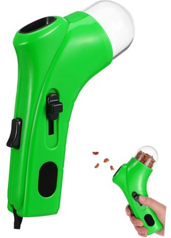 GALPADA Lanceur De Friandises pour Chien Et Chat Vert, Distributeur Interactif De Snacks, Jouet D'entraînement Portable, Matériau Plastique, Usage Intérieur Et Extérieur, pour Animaux De Compagnie