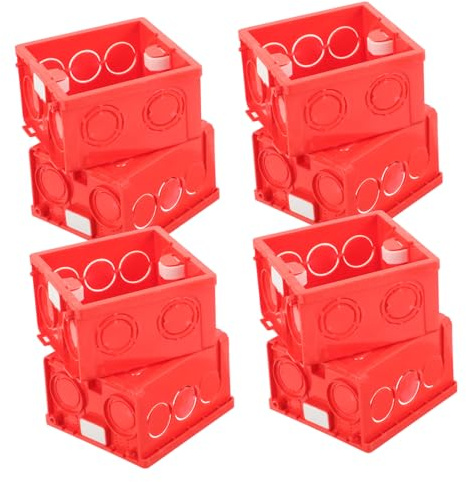 Operitacx 10 Pezzi Box Di Giunzione Muro Tipo Scatola Di Derivazione Per Installazione Elettrica Aperto Per Cavi Di Diverse Dimensioni Fissaggio Semplice e Stabile Elementi Di Serraggio e Re