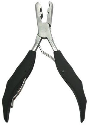 Alicates Para Extensiones Pinzas for extensiones de cabello, herramientas, dos tamaños, forma de uñas, pegamento de queratina, alicates y removedor(U shape plier)