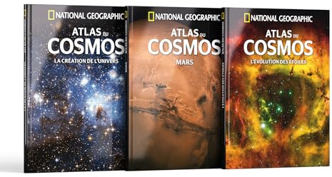Collection Atlas du Cosmos National Geographic - Sélection III - Contient 3 livres: La Création de l’Univers, Mars, L’Évolution des étoiles