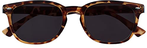 OPULIZE La Compañía Gafas De Lectura Marrón Carey Lectores De Sol UV400 Estilo Gregory Peck Hombres Mujeres S14-2T +2,50