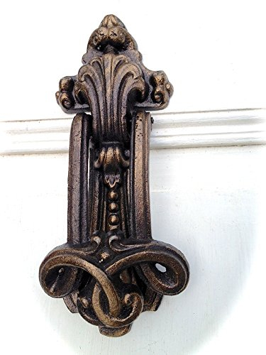 Antikas - Türklopfer - vornehmer Klopfer für die Haustür im Antik-Messing-Flair, Schlingua