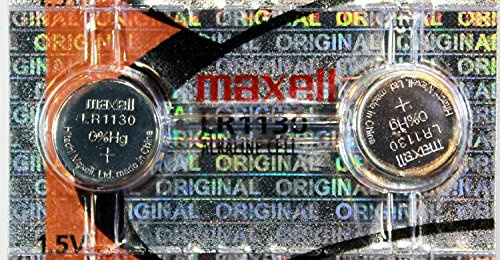 Maxell Lot de 2 Piles Bouton alcalines LR1130 189 389