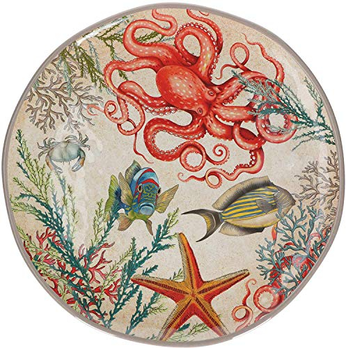 Nador Sea Life Round Platter 100% Melamine Ø 42 cm in Gift Box