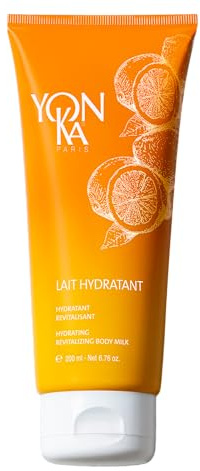 Vitality Feuchtigkeitsspendende Körpermilch Yonka 200ml - 96% Natürlicher Ursprung - Reparierende Feuchtigkeitspflege mit Vitamin E - Leicht, nicht fettend, mit Mandarin und Süßorangenölen