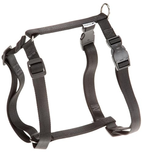 Ferplast Hundegeschirr Grosse Hunde Champion XXL, Hundegeschirr an 3 Punkten verstellbar, einfach zu tragen, Brustumfang 78–120 cm. Schwarz