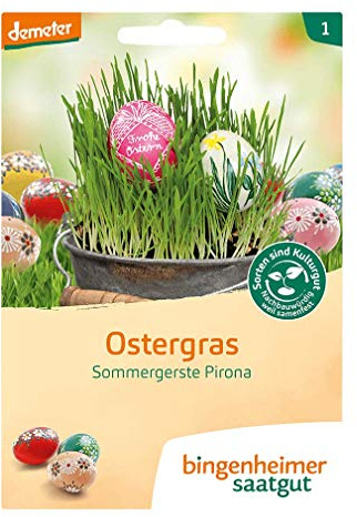 Bingenheimer Saatgut Bio Ostergras, Sommergerste Pirona, 1 Tüte