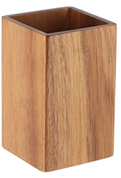 Gobelet et Porte Brosse à Dents en Acacia - TENDANCE