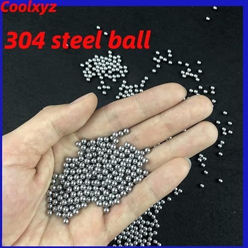 304 SUS präzisionsgelagerte Stahlkugel solide kleine Stahlkugel Kugel Kugel Pellet runde Kugel Schleuder Murmeln-5mm,50Stk